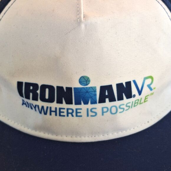 IRONMAN VR FINISHER RUNNING TRUCKER WHITE and BLUE - Picture 2 of 13